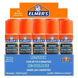 Elmer's Varillas de pegamento reutilizables, se secan transparentes