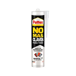 Pattex 2472741 No Mas Clavos Para Todo Crystal, adhesivo de montaje resistente a temperaturas extremas