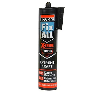 Soudal Pegamento de montaje Fix All X-treme Power negro 415 g/290 ml