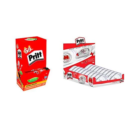 Pritt Barra Adhesiva, pegamento infantil para manualidades 15x22 g & Pritt Roller Compact