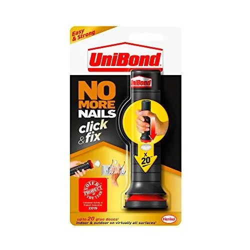 UniBond 2312989 Click&Fix, fuerte adhesivo de construcción