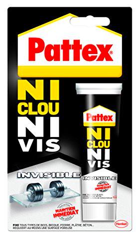 Pattex 1955997 - Tubo crónometro invisible, no necesita clavos o tornillos