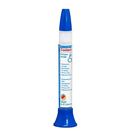 WEICON Contact VA 8406 Adhesivo cianoacrilato 12g para gomas y plásticos