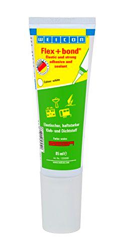 WEICON Flex+Bond Blanco 85 ml - Adhesivo elástico de alta adherencia/para el sellado