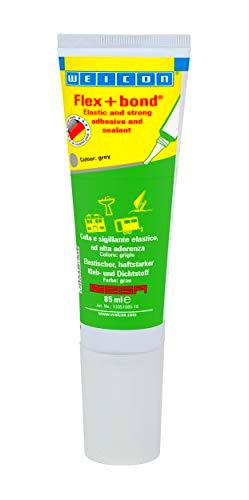 Weicon Flex+Bond® Adhesivo elástico fuerte, gris, tubo de 85 ml