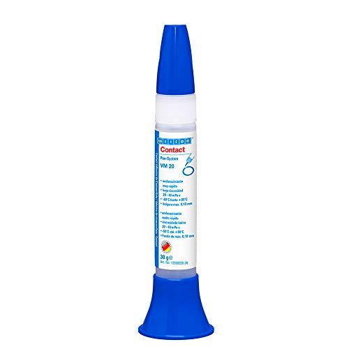 WEICON Contacto VM 20 Cianocrilato Adhesivo 30g, Pegado de todo tipo de metales
