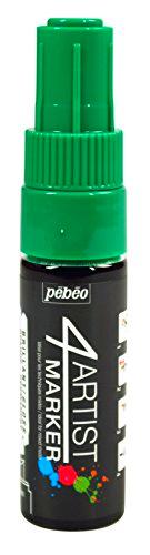 PEBEO 580218 4 Artista marcadores, Metal, Color Verde Oscuro