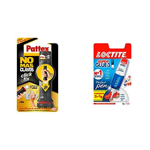 Pattex No Más Clavos Click&amp;Fix, adhesivo de montaje de fácil uso