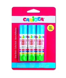 Carioca Glue Stick 42781 - Barra adhesiva (3 x 10g)