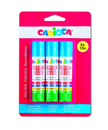 Carioca Glue Stick 42781 - Barra adhesiva (3 x 10g)