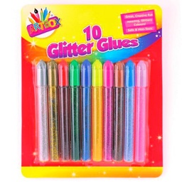 Artbox 5032/ - Paquete de 10 plumas de cola brillantes