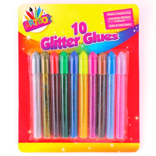 Artbox 5032/ - Paquete de 10 plumas de cola brillantes
