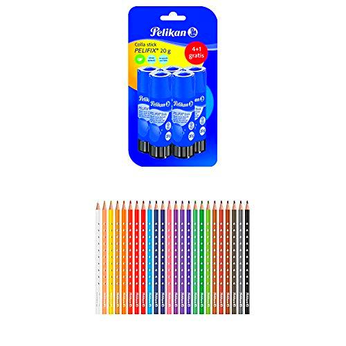 Pelikan Barra de pegamento + Lápices de colores