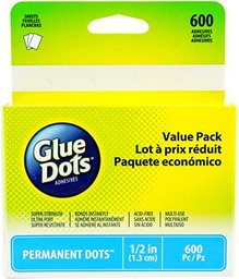 Paquete de hojas de puntos permanentes, multicolor