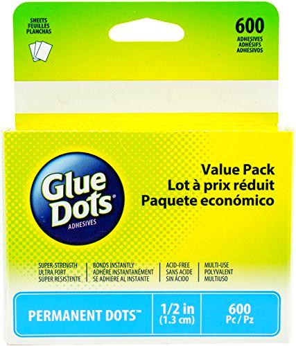 Paquete de hojas de puntos permanentes, multicolor