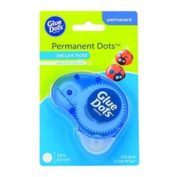 Colla puntini 3/8" permanente Dot ' Vai monouso Dispenser 200 chiari punti n