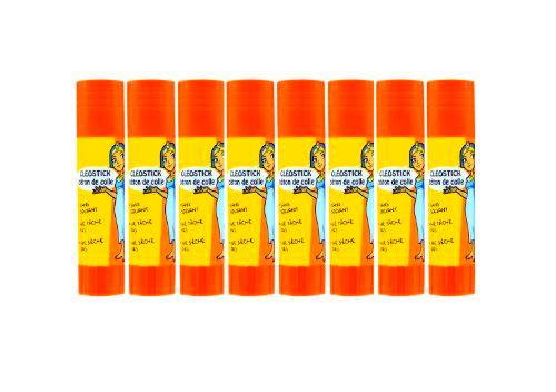 Cleopatre bl8ba8 Pack de 8 Batons de pegamento 8 gr