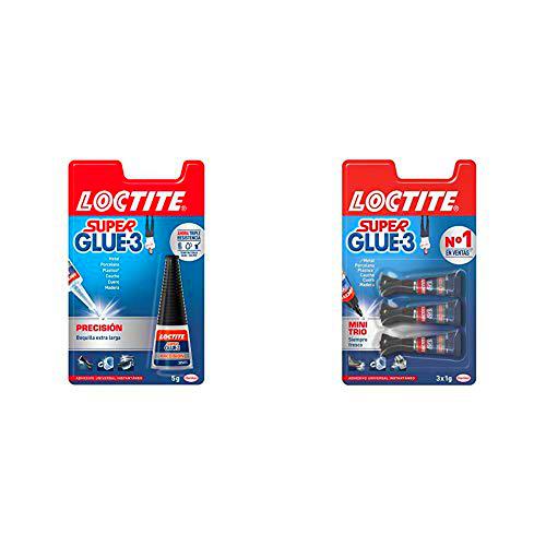 Loctite Super Glue-3 Precisión, pegamento transparente de máxima precisión