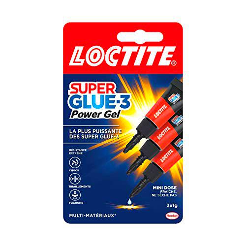 Superglue - 1858125 - 3 Gel Power Flex - Mini Trio Doses 3 x 1 gr