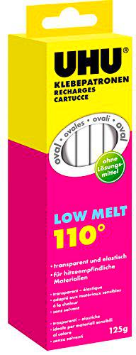 UHU Klebepatrone LT 110, Oval, 125 g, Transparent