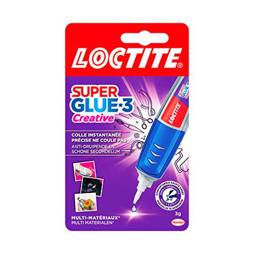Loctite Super Glue-3 Gel - Goma (Gel, Tubo, Azul, Color blanco, Ampolla)