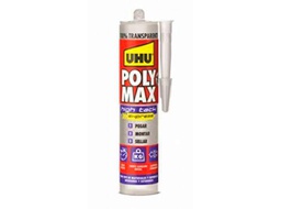 UHU POLY MAX High Tack Express. Adhesivo-Sellador universal con resistencia final superrápida y elevado agarre inicial
