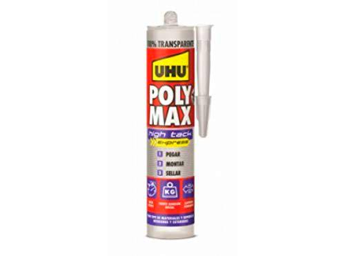 UHU POLY MAX High Tack Express. Adhesivo-Sellador universal con resistencia final superrápida y elevado agarre inicial