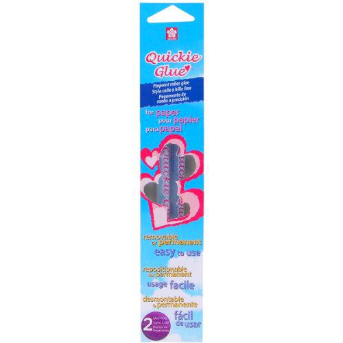 Paquete de 2 bolígrafos de Pegamento Sakura Quickie de 85 Gramos, Multicolor