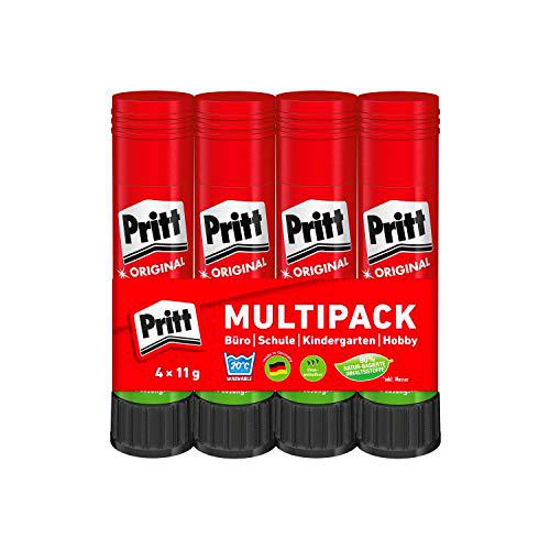 Pritt PK4MP Set de barras de pegamento, 4 x 11 g