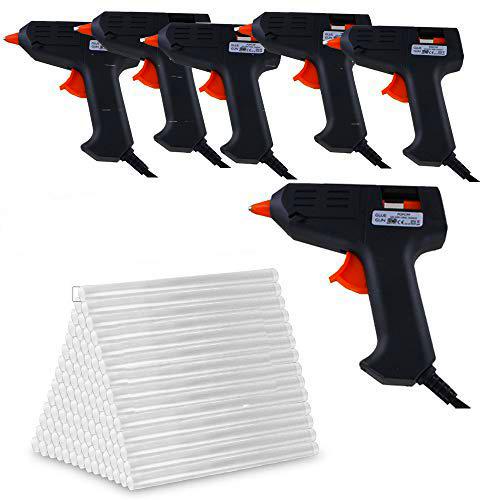 Glue Gun - 6 pistolas de pegamento y juego de recambios