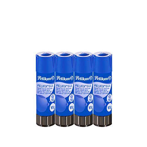 Pelikan Pelifix 3808 - Pegamento Stick, 10 gramos, Ahorro 4 unidas
