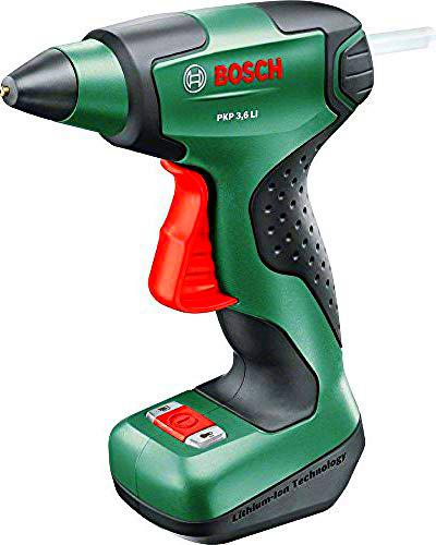 Bosch PKP 3.6 LI - Pistola de pegamento de iones de litio de 3,6 v inalámbrico con batería, 1,5 ah