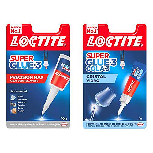 Loctite Super Glue-3 Precisión, Pegamento Transparente De Máxima Precisión+ Super Glue-3 Cristal