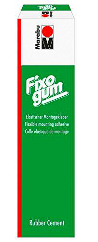 Marabu 125 g Fixogum Cemento Tubo de Goma, Transparente