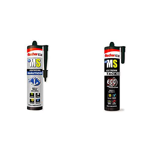 Fischer 1 Sellador De Juntas Para Barcos Ms Náutico (Cartucho 290 Ml) Blanco