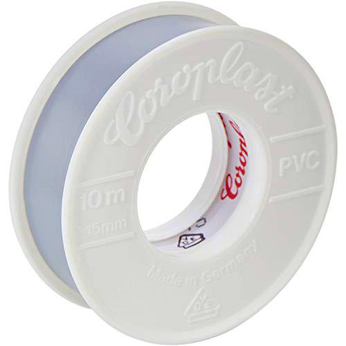 Coro plast c1396 - Cinta aislante (0,10 x 15 mm x 10 m, gris