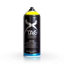 TAG Colors G400A085 Pintura Graffiti Spray UFO GREY 400ml, Caja de 6