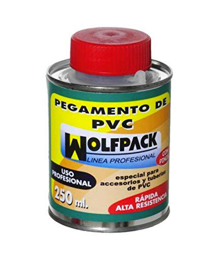 WOLFPACK LINEA PROFESIONAL 14020165 Pegamento PVC Wolfpack Con Pincel 250 ml
