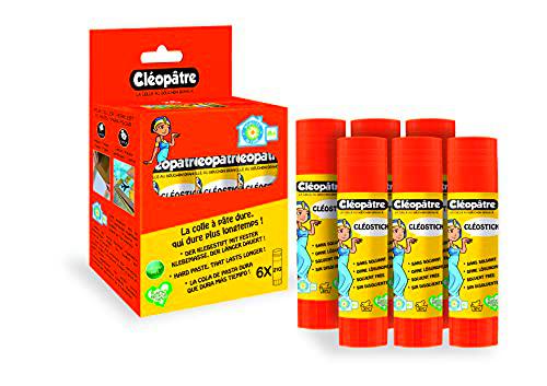CLEOPATRE BA21X6 - Caja de CLEOSTICK barra pegamento blanco gr