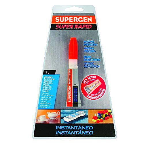 tesa 62603-00000-00 62603-00000-00-Supergen Super Rapid Cianoacrilato-Tubo 3g tapón antiobstrucción