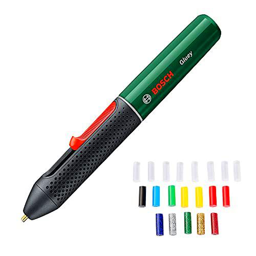 Bosch Home and Garden 06032A2100 Lápiz de pegar gluey con cargador micro USB y 20 barras de pegamento mini