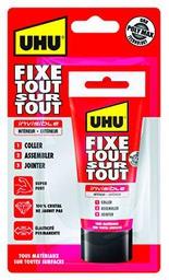 UHU 4026700369403 Tubo Fijo, Invisible/Transparente