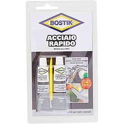 Bostik 10927 acero rápido, Gris Metal, 30 ml