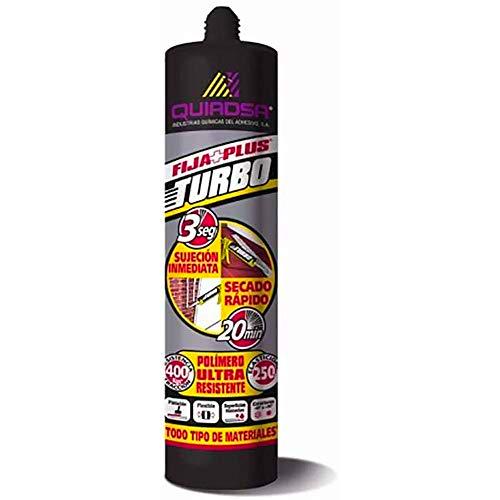 QUIADSA 52503446 Adhesivo Turbo, Negro, 290 ml