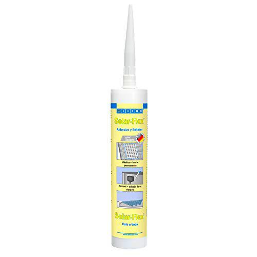 WEICON 13752290-36 Flex Polímero MS 290ml Gris-Adhesivo para la Industria Solar