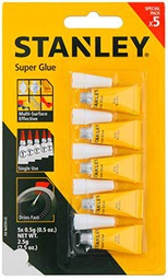 Super glue ECA 5pcs ,0,5gr pc marca STANLEY