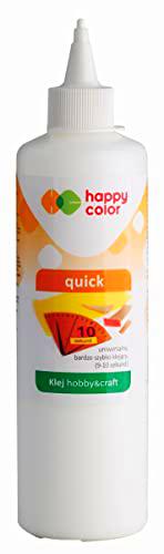 Happy Color Pegamento rápido, botella con aplicador 250g,