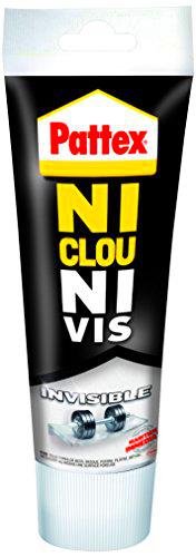 Pattex No Más Clavos Invisible, Adhesivo de montaje transparente, 200 g