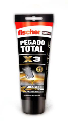 fischer - Pegado total X3, Adhesivo extrafuerte de montaje para muebles