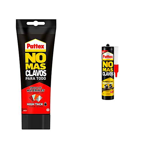 Pattex No Más Clavos Para Todo HighTack, adhesivo de montaje resistente a temperaturas extremas + No Más Clavos Original